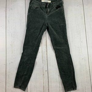Melville 27x26.5 Mid Rise‎ Corduroy Faded Stretch Jeans Pants Women